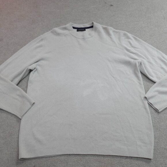 Nadaam Sweater Large Beige Crewneck Wool Cashmere Blend - Picture 1 of 8